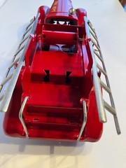VINTAGE MARX 1930s RESTORED PRESSED STEEL FIRETRUCK