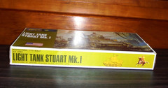 Vintage Hasegawa Minicraft 1:72 Light tank Stuart Mk1 Plastic Model Kit 703