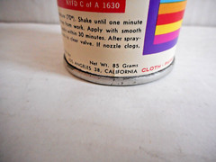 Vintage Pactra ‘Namel Purple Grape S42 Spray Paint Can Paper Label 1961 NOS