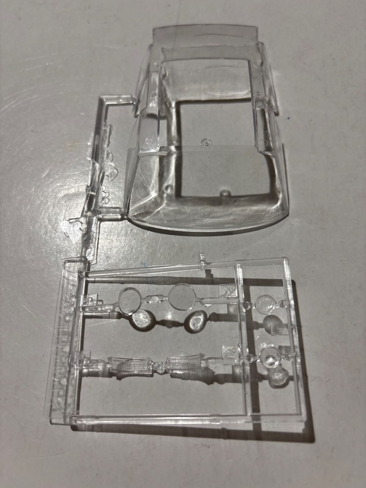 Model Car Parts – AMT Porsche 935 Windows, & Clear Parts, ONLY 1/25 Kit bash