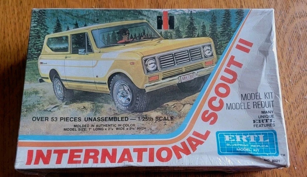 ERTL INTERNATIONAL SCOUT II FACTORY SEALED INSIDE KIT! CIRCA 1979! VMCP!