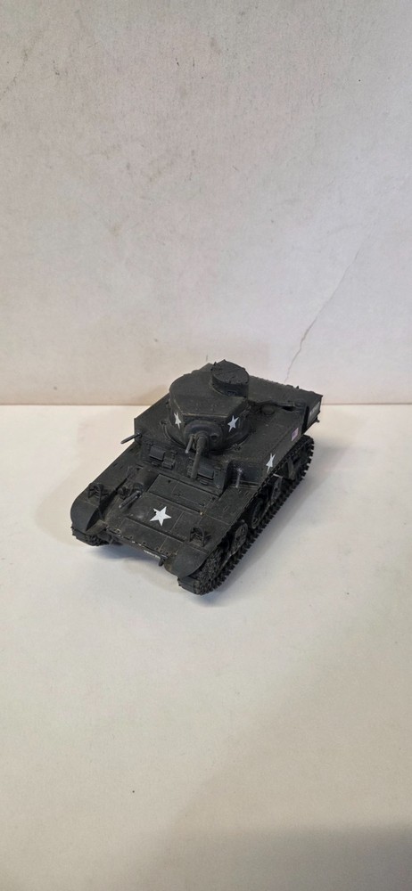 Pro-Built 1/35 WWII US M3 Stuart Light Tank Scale Model Weathered