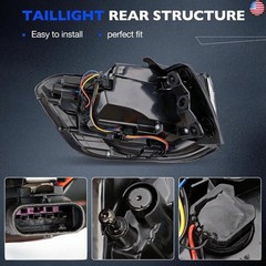 Outer Tail Light Compatible with 2017 2018 2019 2020 2021 Jeep Compass – Brake