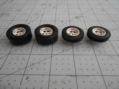 1/25 Cragar S/S GASSER / DRAG WHEELS / SLICKS and front runner TIRES