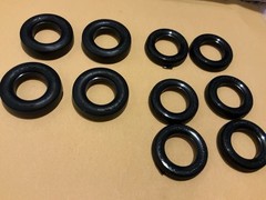 1 25 scale model parts Barracuda Mad Mackerel Plastic Tires Only