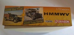 Dragon #7296 HMMWV-M1045 TOW + M1046 TOW w/ASK 1:72 Scale Open Box-NOS