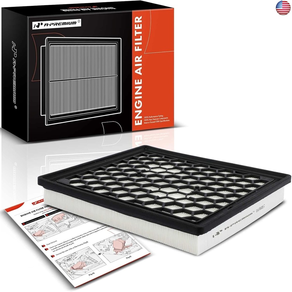 A-Premium Engine Air Filter Compatible with Buick Allure, LaCrosse, Regal &