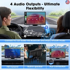 Carplay Screen for Car, 9” Wireless CarPlay & Android Auto- Upgrade