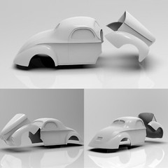 1:8 3d printed 41 Willy’s Body In Two Parts