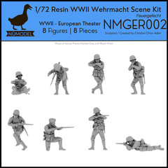 NUMODEL NMGER002 | 1/72 Resin WWII German Wehrmacht Soldier Scene Kit Firefight!