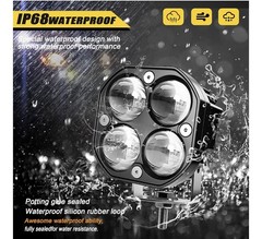 Nicoko 2pcs 3inch 40W LED Spot Light LED Offroad Lights with RGBW Color Change