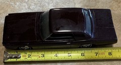 VINTAGE AMT 1969 DARK MAROON FORD THUNDERBIRD DEALER PROMO CAR / RADIO VERSION