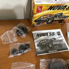 AMT CHEVY NOVA SS PRO STOCKER PLASTIC MODEL CAR KIT 1:25 SCALE SEALED BAGS