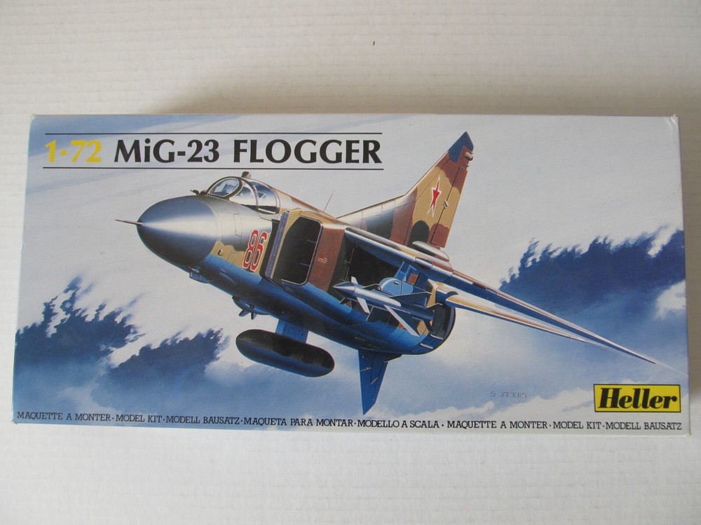 HELLER MIG-23 FLOGGER 1:72 SCALE – OPEN BOX – AS – IS