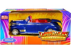Welly 22411LRW-BL 1941 Chevrolet Special Deluxe Convertible Candy Blue 1/24