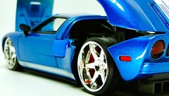 Ford GT40 Race Car Classic Custom Built Concept 18 Model 12 Carousel Blue 1:24