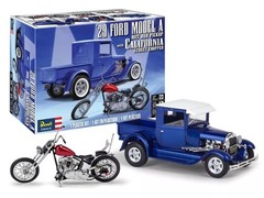 Revell 14565 1:25 1929 Ford model A Hot Rod Pickup w/ California Street Chopper