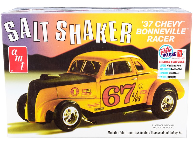 AMT AMT1266 1/25 Skill 2 Model Kit 1937 Chevrolet Bonneville Racer