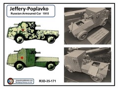 1/35 Russia Jeffery-Poplavko Armored Car/Lorrry 1915
