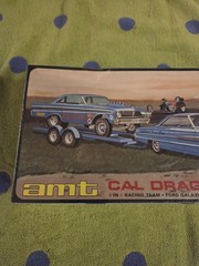 1/25 Cal Drag Combo: 1964 Ford Galaxie, Falcon Funny Car & Trailer (3 Kits)