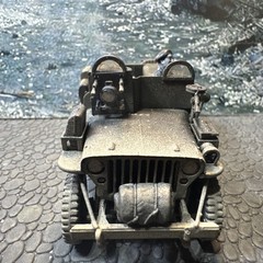 A Bridge Too Far ! British PARATROOPERS WILLYS JEEP COMMANDO CAR Vickers MGun!!