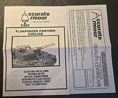 Accurate Armor C28 Panther Coelian 1/35 Conversion Kit-NIB US Seller