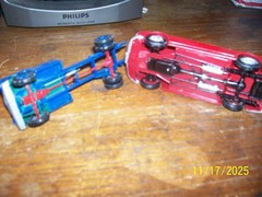 (2) Vintage 60’s Lindberg Built Ups Models in 1/32 scale Car & Truck Lot
