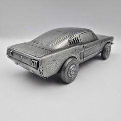Vintage 1960’s Ford Mustangs Fastback Metal Pewter Bank