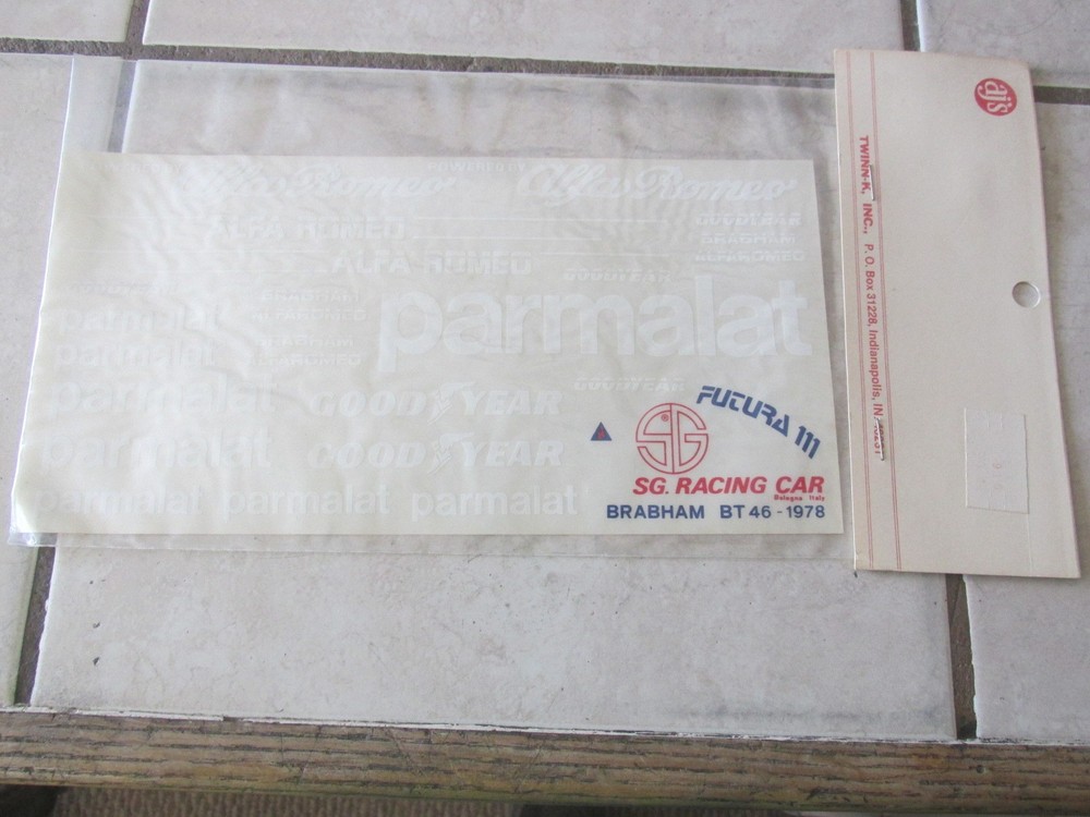 Brabham BT46 Alfa Romeo 1978 Decal Stickers New In Package