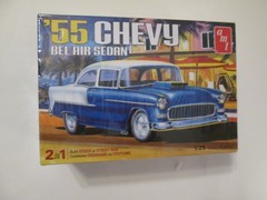 AMT ’55 CHEVY BEL AIR SEDAN MODEL KIT 1/25 SCALE stock or street rod SEALED NEW
