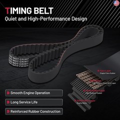 BDFHYK TBK030 Engine Timing Belt Kit with Water Pump Compatible with Hyundai