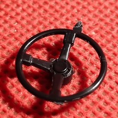Steering Wheel & Column Ferrari 512BB 1:24 Scale Model Car Part MPC