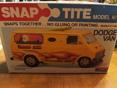 1975 Monogram Snap-Tite Snaptight Dodge Van “Vanana Split” with Advertisement