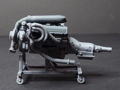 572 ENGINE – TURBO CHARGED 3D print 1:8 1:12 1:18 1:24 scale JPGMODELS Italeri