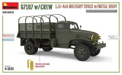MIA35383 1:35 Miniart G7107 4×4 1.5T Cargo Truck with Metal Body & Crew