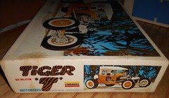 Lindberg “TIGER T” 1/8 Scale Motorized Model Empty Box ONLY, NO MODEL KIT PARTS