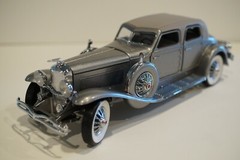 1933 Duesenberg SJ – Supercharged – Called 20K Danbury Mint Silver Gray w/ box