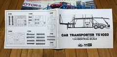 CAR TRANSPORTER TS 1023 1/24 MODEL KIT MITSUWA VINTAGE TRAILER TRUCK