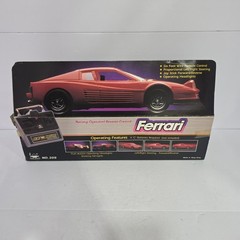 New Bright 1988 FERRARI TESTAROSSA NEW BRIGHT R/C No. 209 Open Box Remote Contro