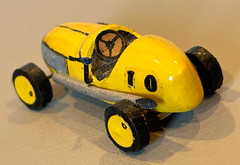 Vintage Custom Built Wood Midget Racer Model Indy 500 Marx Slush Race Stock Car