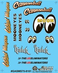 Slixx 8101 Gasser Mini Sheet #75 1/24 1/25 decal