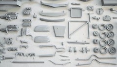 AMT TROPHY SERIES ’49 MERCURY 3 in 1 CUSTOMIZING KIT 1/25 grey plastic