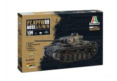 Italeri 25757 1/56 Scale Model Tank Kit German Panzer Pz.Kpfw.III Ausf.J/L/M/N