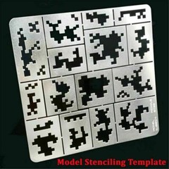 1/35 Military Model AFV Stenciling Digital Camo Templates Medium Pattern AJ0014