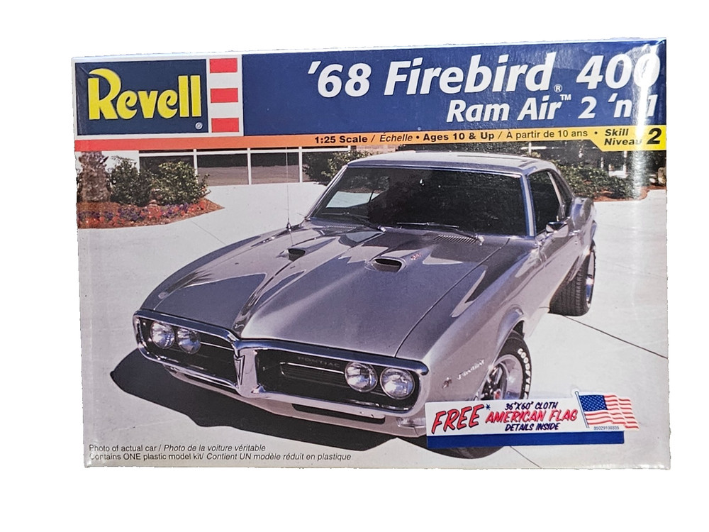 REVELL Model ’68 Firebird 400 Ram Air 2 ‘N 1 Kit 1:25 2001 85-2342 – Sealed