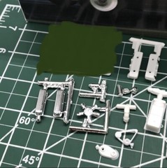 427 454 Chevy Pro Stock Race ENGINE W Tunnel Ram NO Headers 1:25 LBR Model Parts