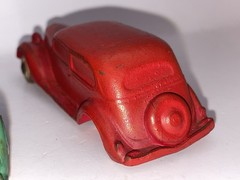 Lot 3 Rubber 1935 FORD Tudor Slantback BARR Co Promo 1/48 VG+ 4” Green Red