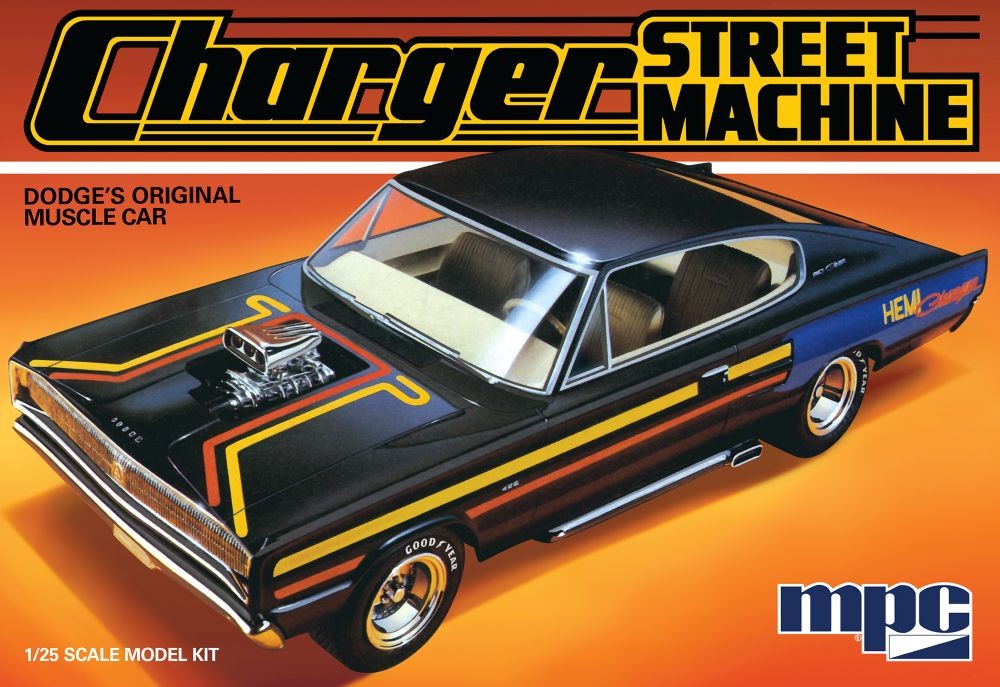 MPC 1028 1:25 Charger Street Machine Dodge’s Original Muscle Car Plastic Kit