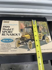 1909 Model T Sport Runabout • 1:20 Scale Model Kit • Gabriel • Diecast New Open
