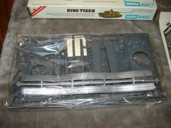 Aurora ESCI 6201 Model kit KING TIGER Box Opened 1/72 Kit Factory Sealed 1977